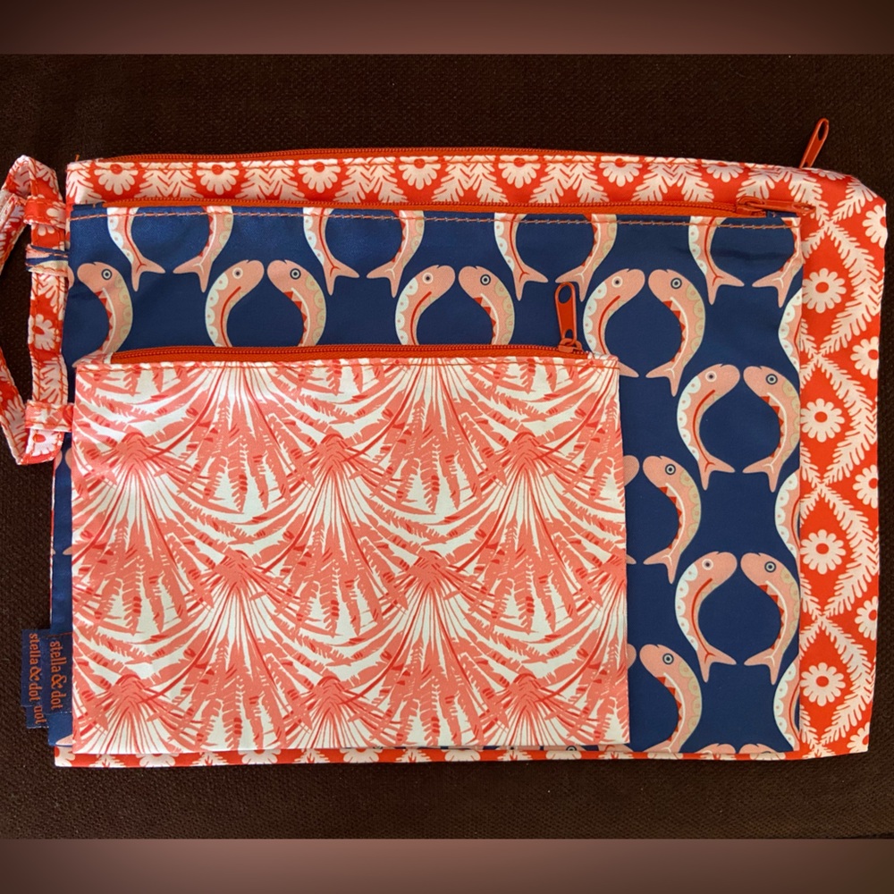 Stella & Dot Set of 3 Pouches